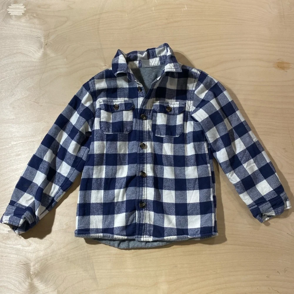 Carter’s Fleeced Lined Shirt Jacket Size 7 (FC)